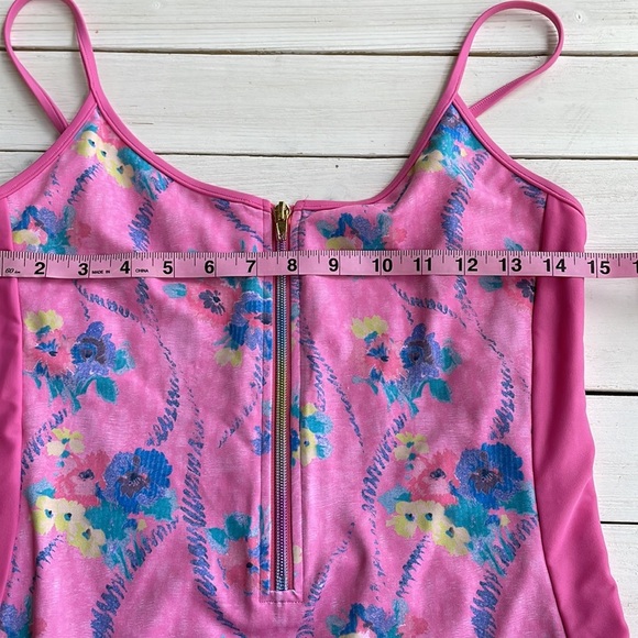 NWOT LoveShackFancy x Beach Riot Cheryl One Piece Bathing Suit Pink size L - Picture 7 of 11